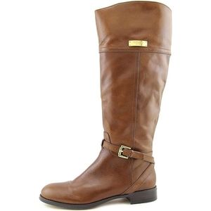 Coach Micha Brown Leather Riding Boots, 6.5